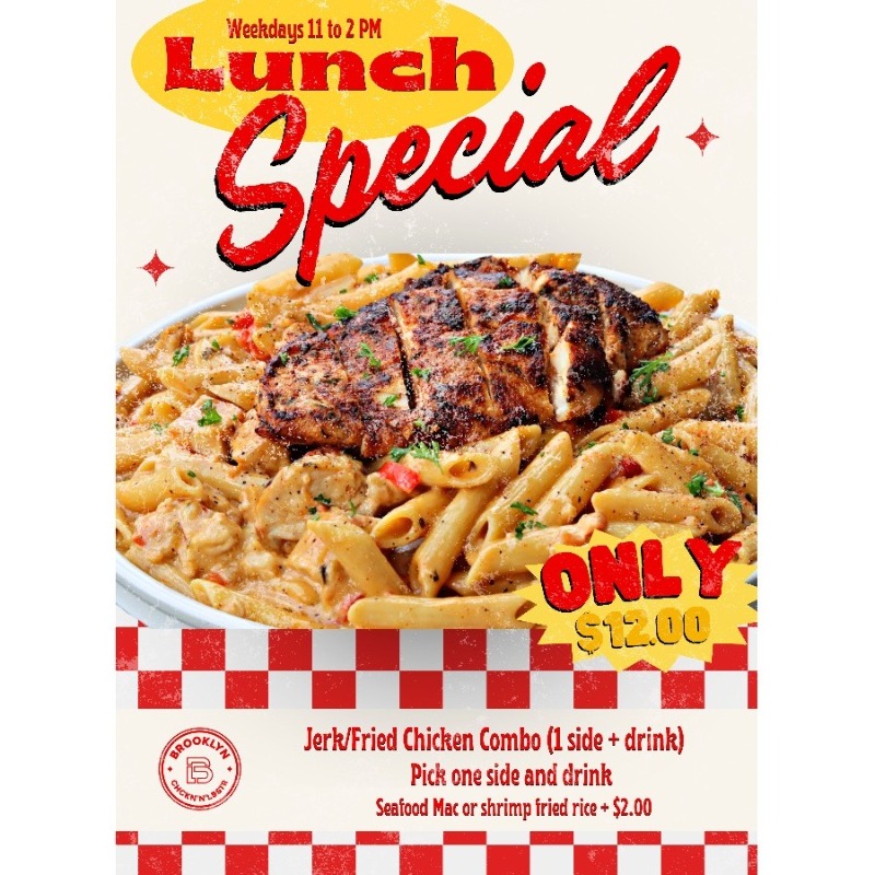 Lunch Special (1 entre +1 side + 1 Drink)