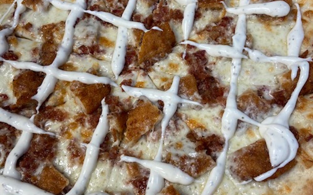Chicken Bacon Ranch Pizza