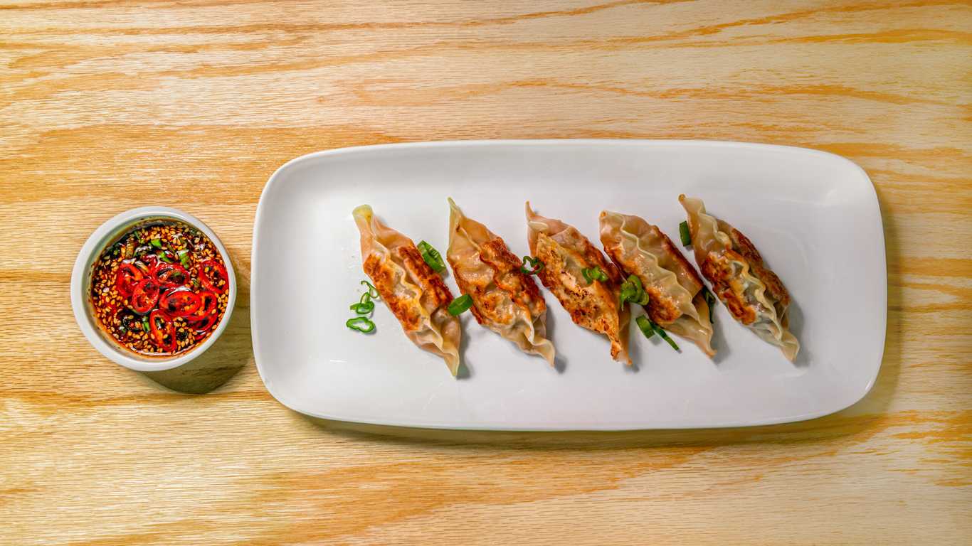 Kimchi and Shrimp Mandu