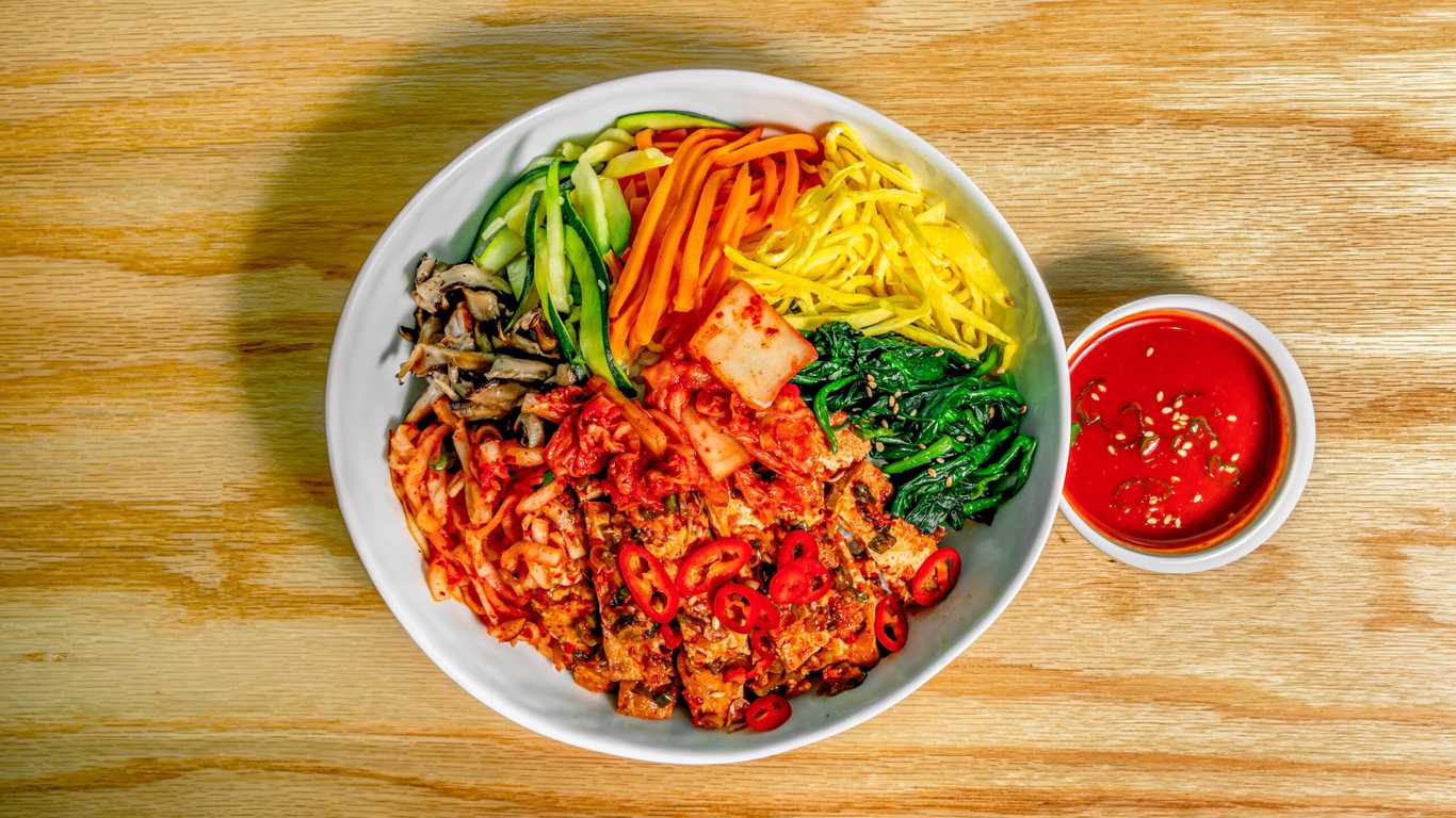 Tofu Rice Bibimbap (Rice Bowl)