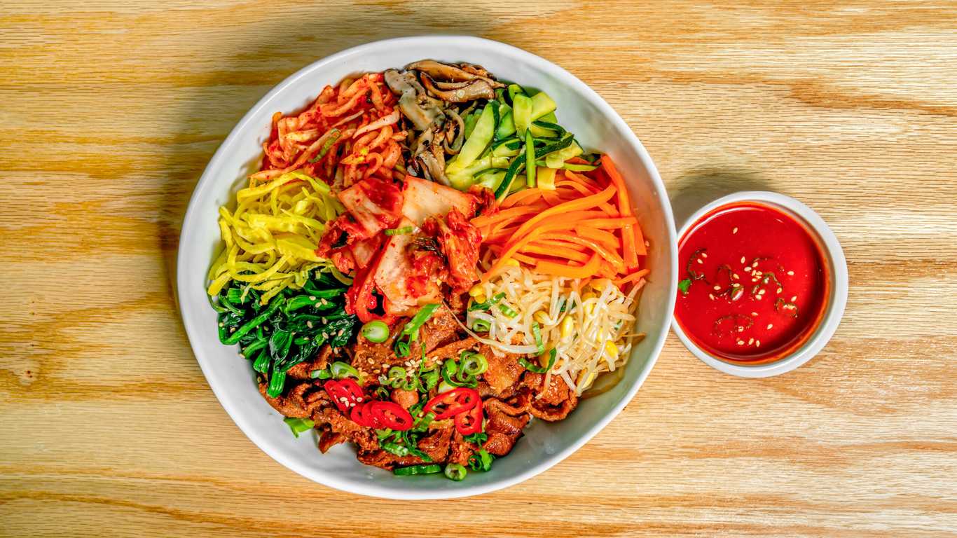 Spicy Pork Bibimbap (Rice Bowl)