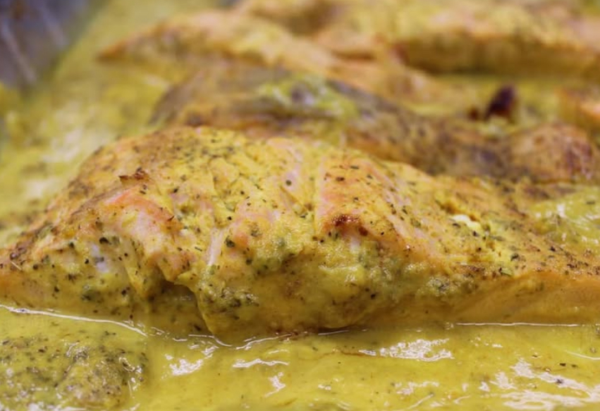Lemon Garlic Salmon Slice