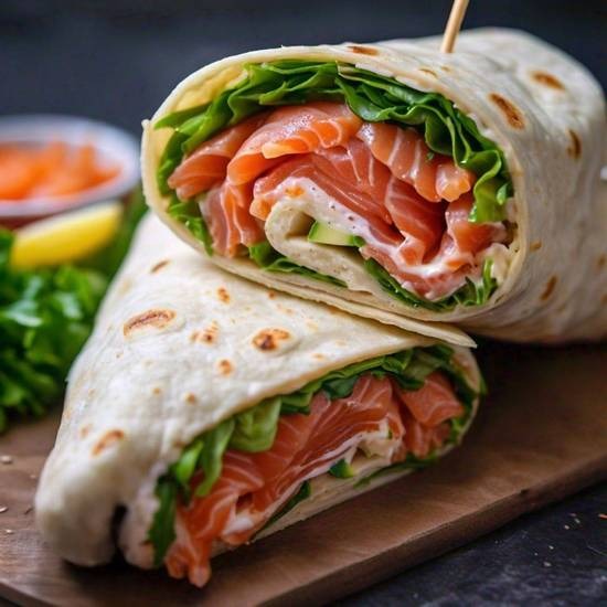 Sliced Lox Wrap