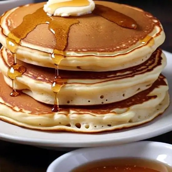 Three Pancakes with Syrup