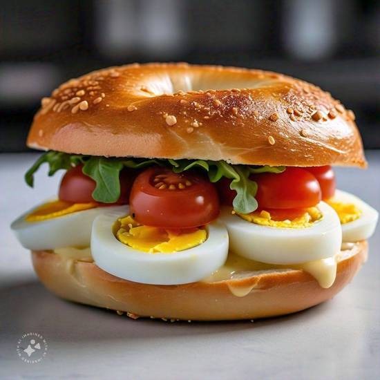 Sliced Egg Sandwich