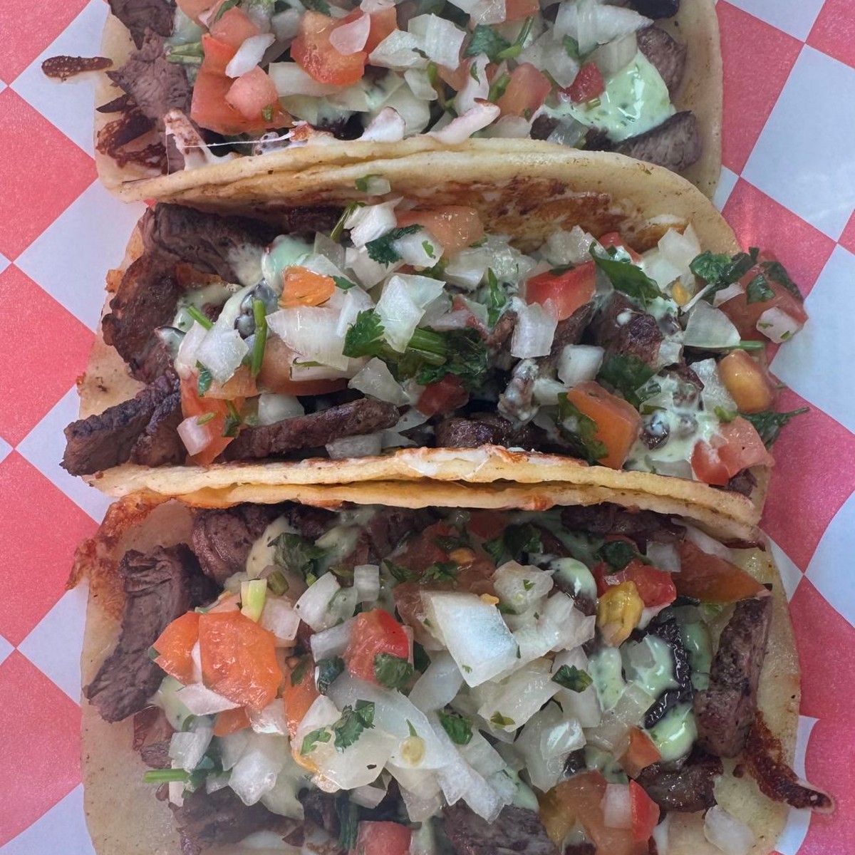 Carne Asada Tacos Trio