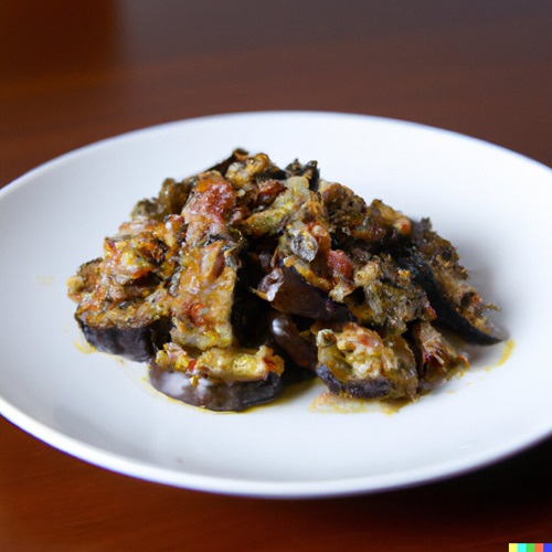 Sautéed Eggplant with Garlic Sauce