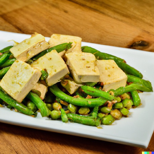 Pressed Bean Curd with String Beans