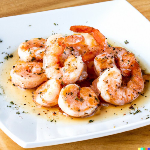 Shrimp or Scallops with Garlic Sauce