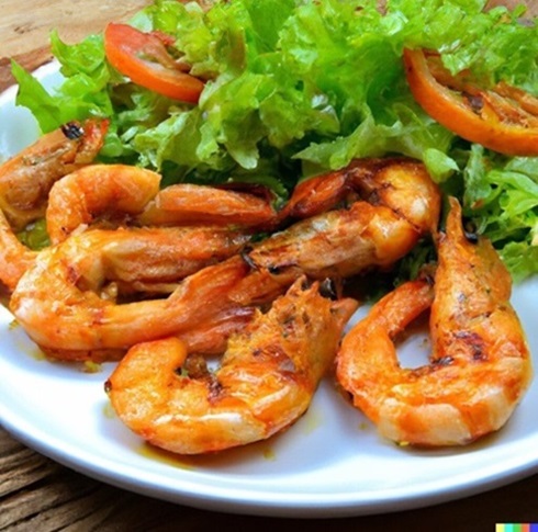 Grilled Shrimp with Vegetables