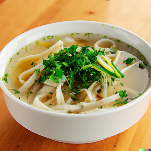 Subgum with Vegetables Noodle Soup