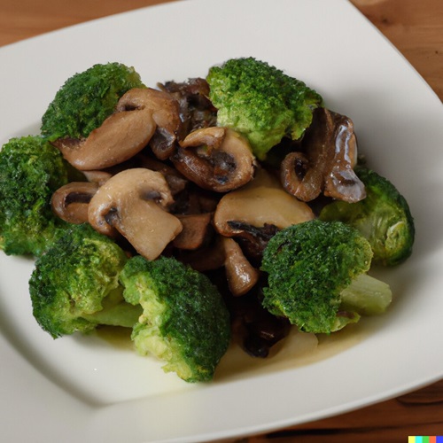 Sautéed Broccoli & Mushroom