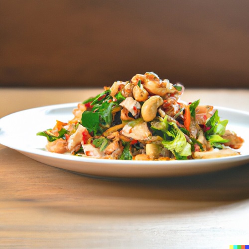 Chinese Chicken Salad (Peanut Dressing)