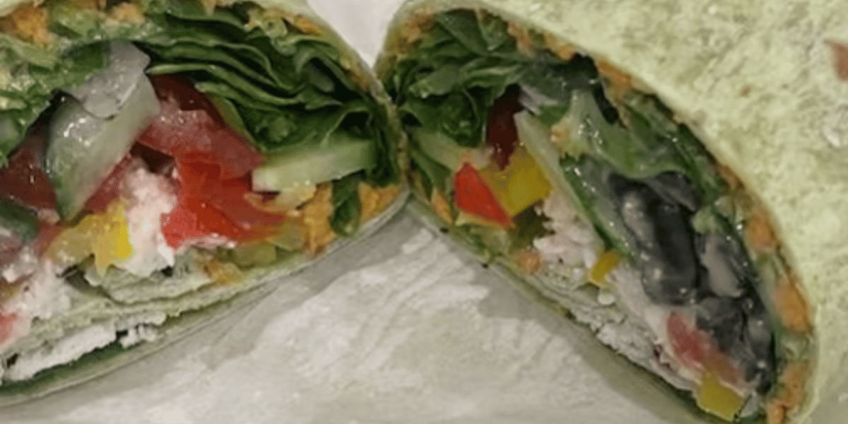 Hummus Veggie Wrap