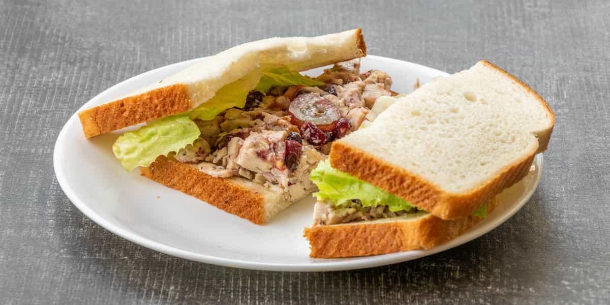 Grape Chicken Salad (Grapes, Cranberries & Walnuts)