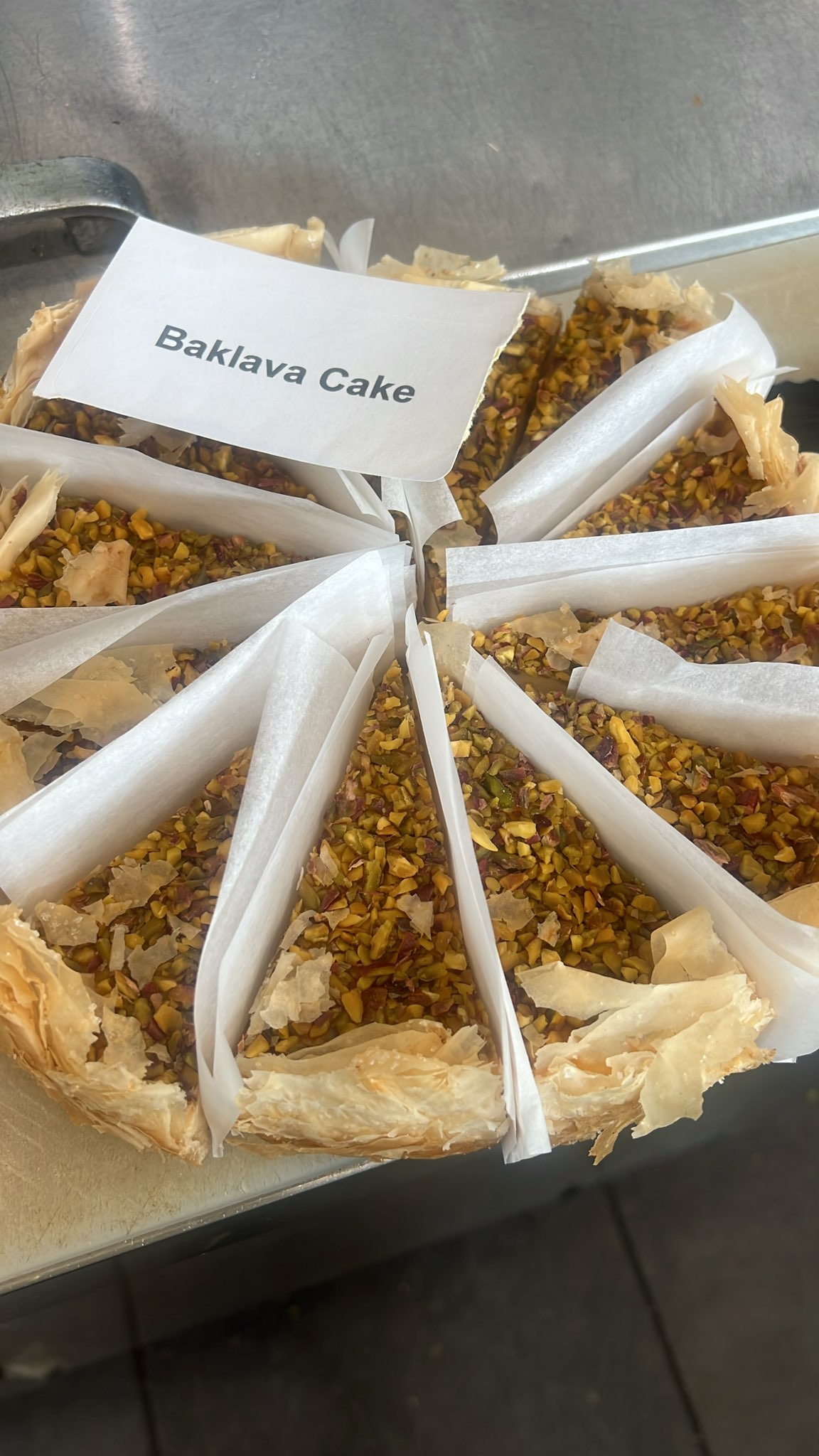 Baklava Cake Slice