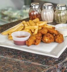 6 Wings with Fries