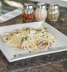 Fettuccine Alfredo with Shrimp