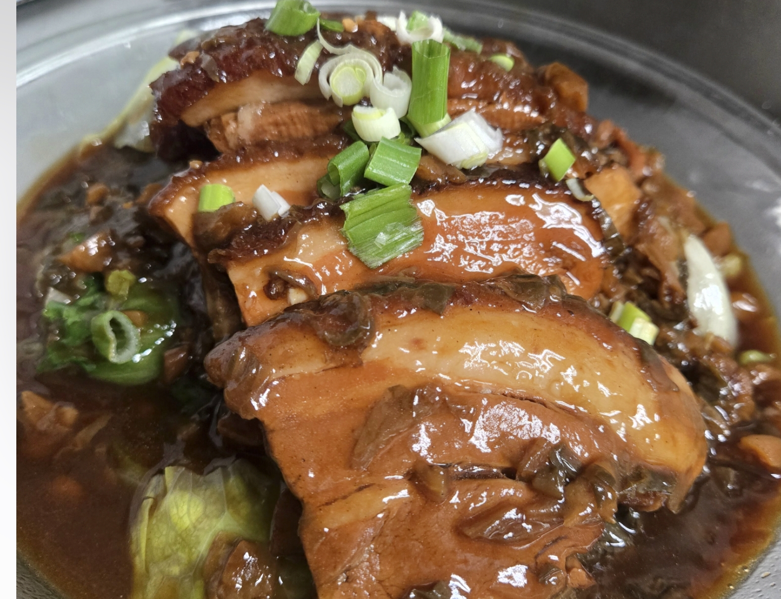 Pork belly with preserved vegetables
