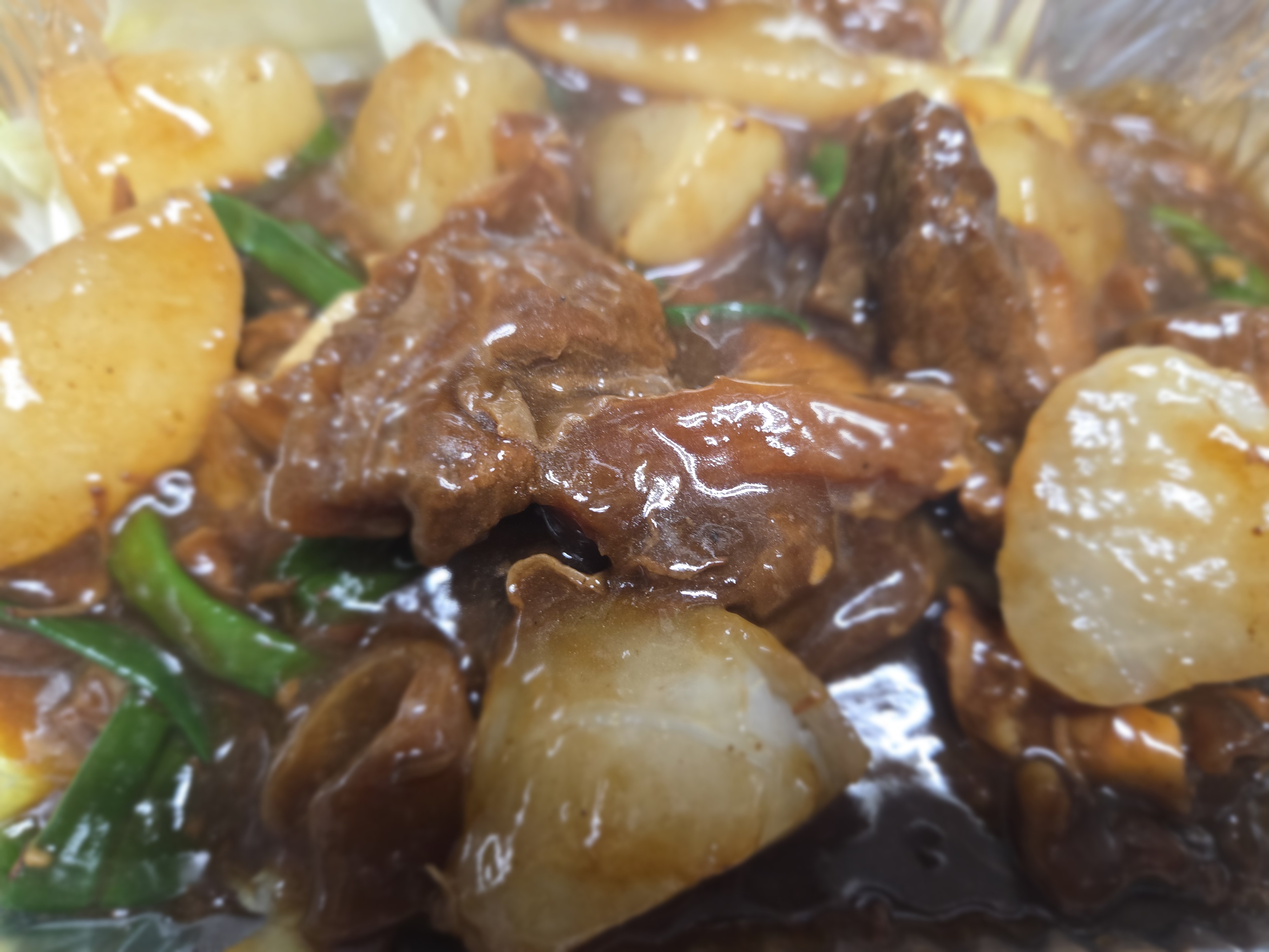 Beef stew casserole with turnip