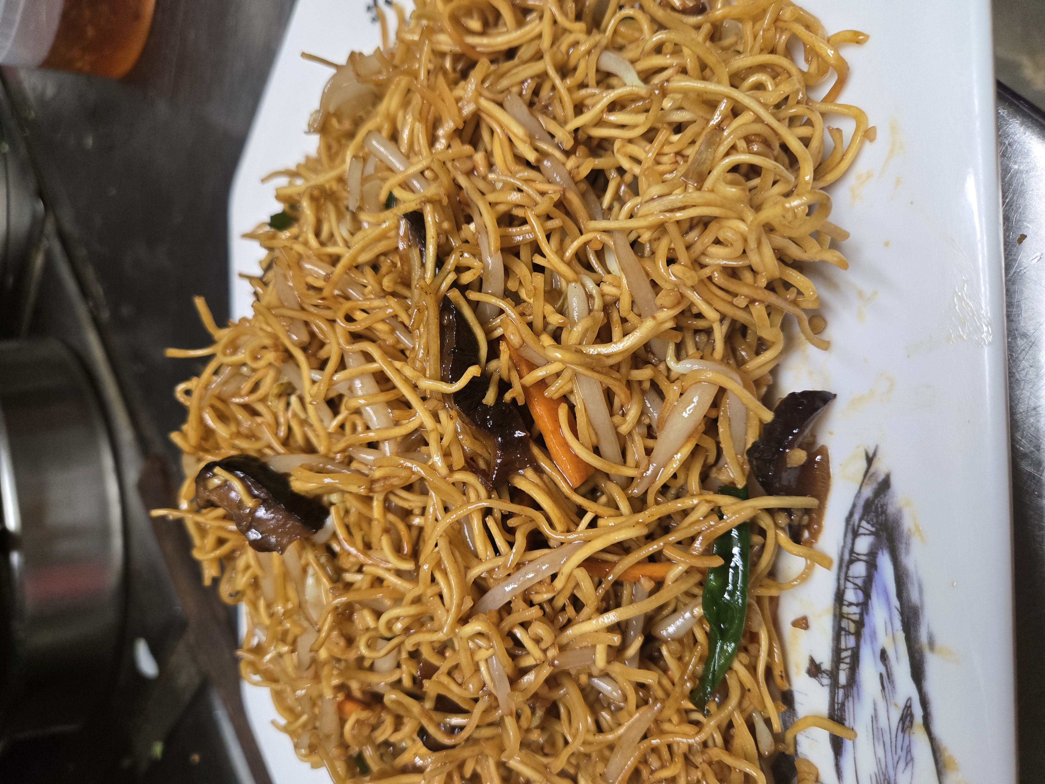 Pan Fried Noodles with Soy Sauce