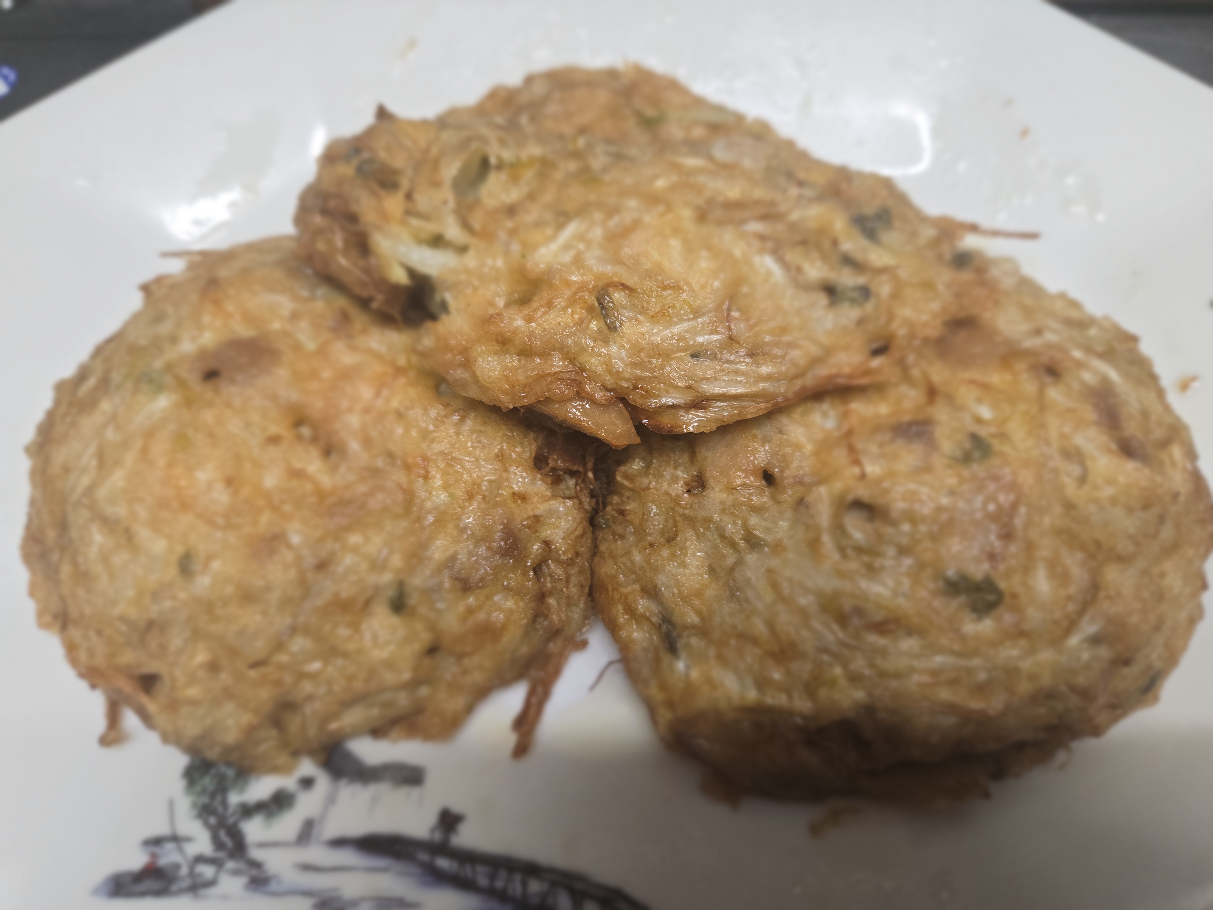 Shrimp or beef Egg Foo Young