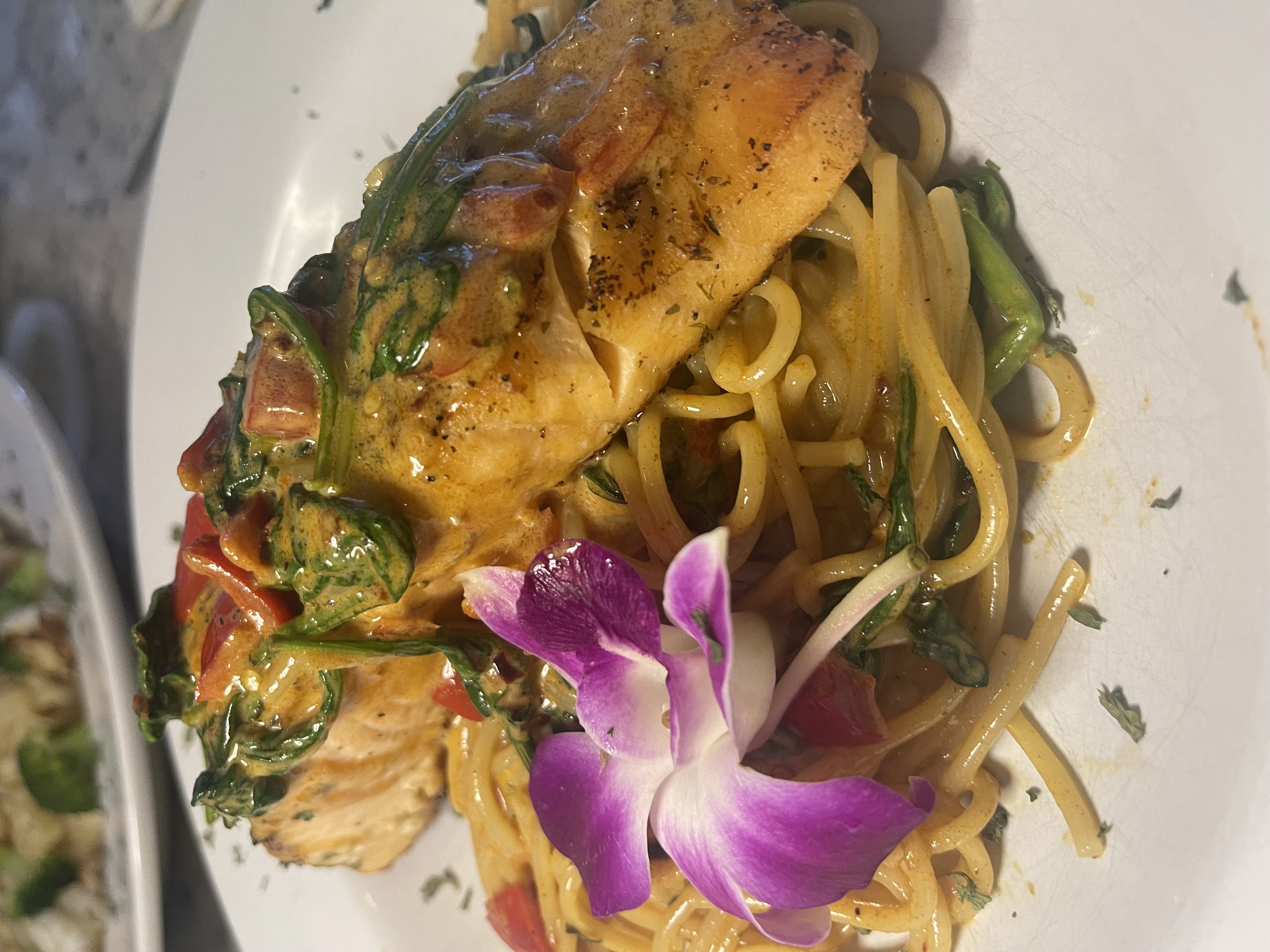 Salmon A La Florentina