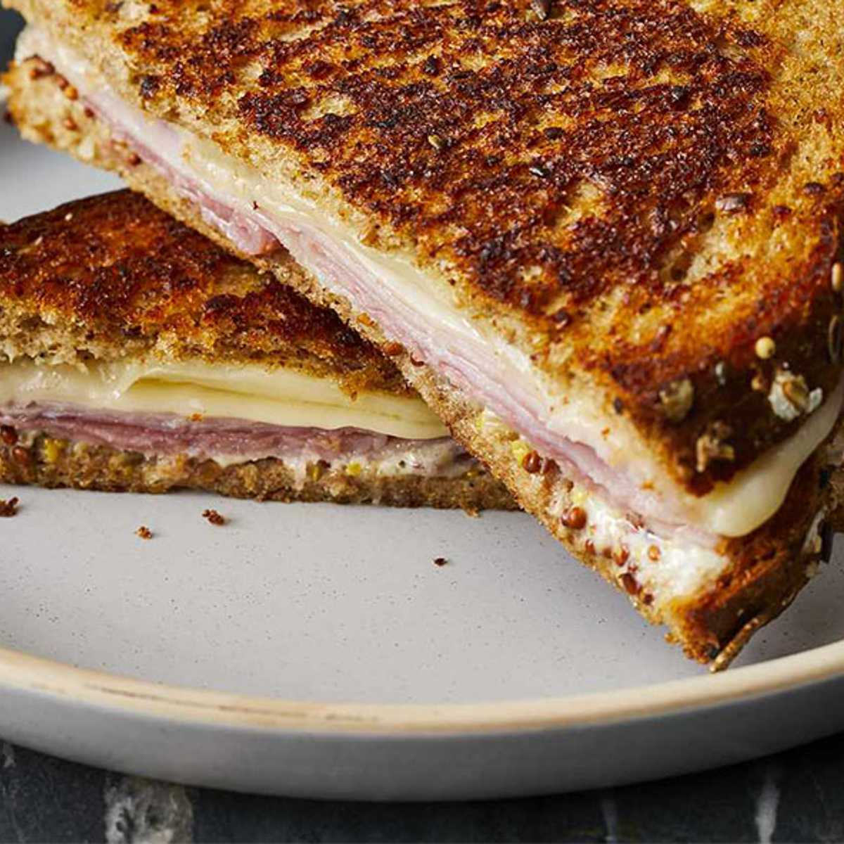 Grilled American Cheese with Ham