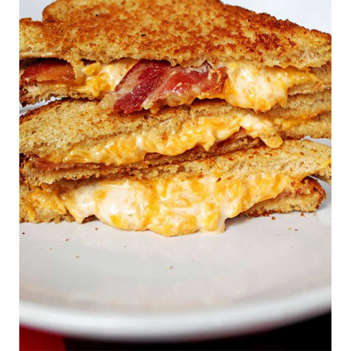 Grilled Cheddar Cheese with Bacon