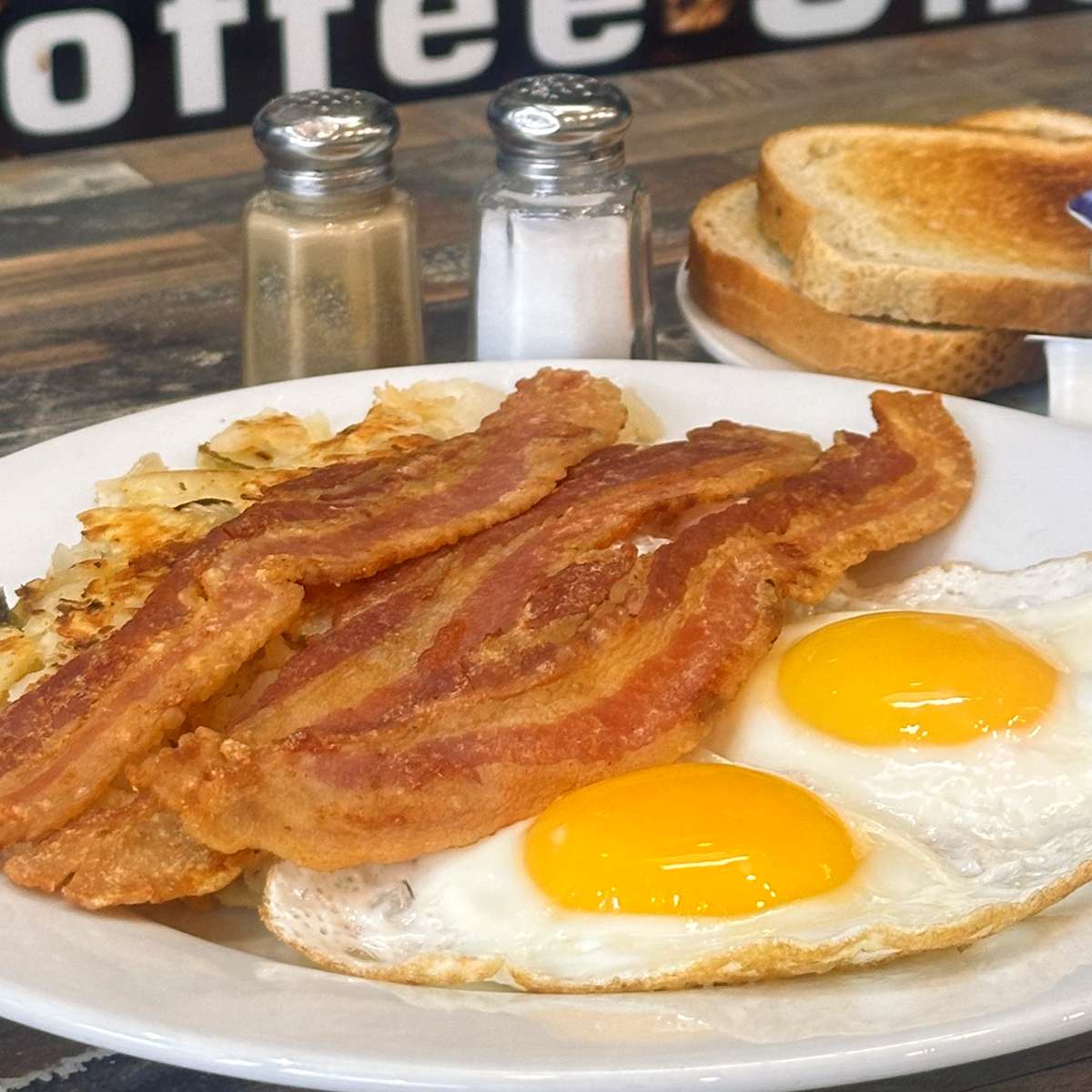 Two Eggs Any Style with Bacon