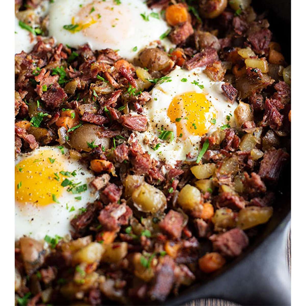 Corned Beef Hash and Two Eggs