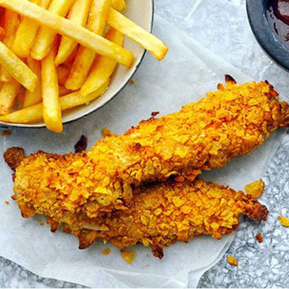 Chicken Fingers with French Fries