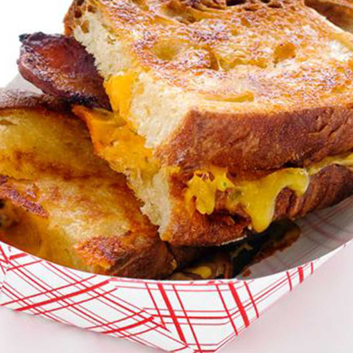 Grilled American Cheese with Bacon