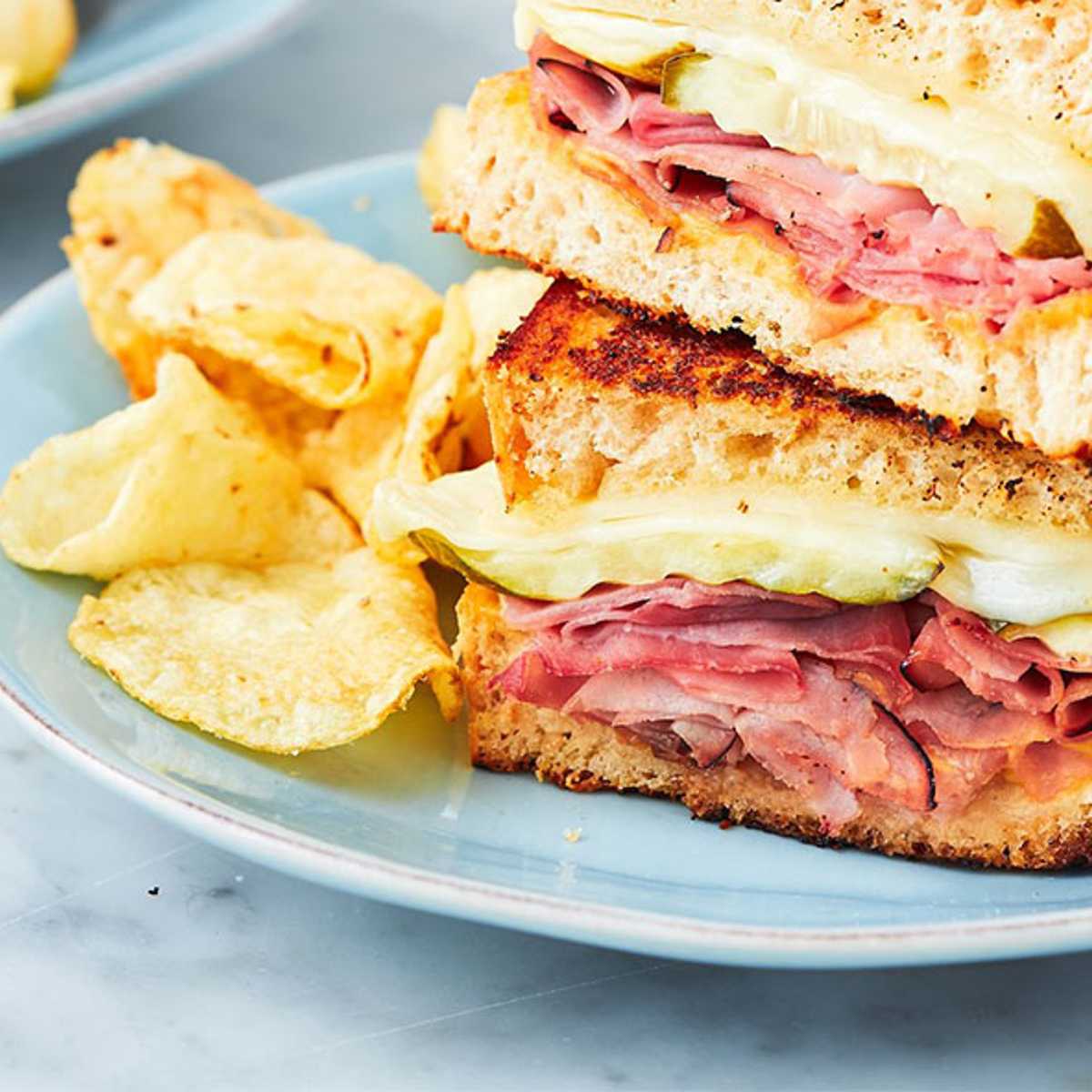 Grilled Swiss Cheese with Ham