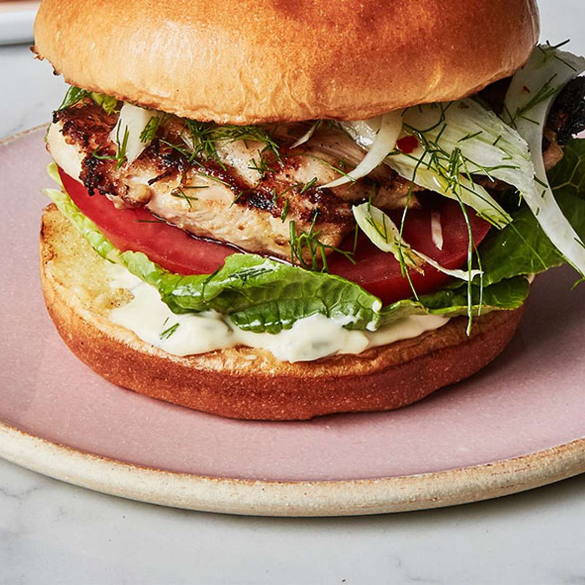 Grilled Chicken On a Bun