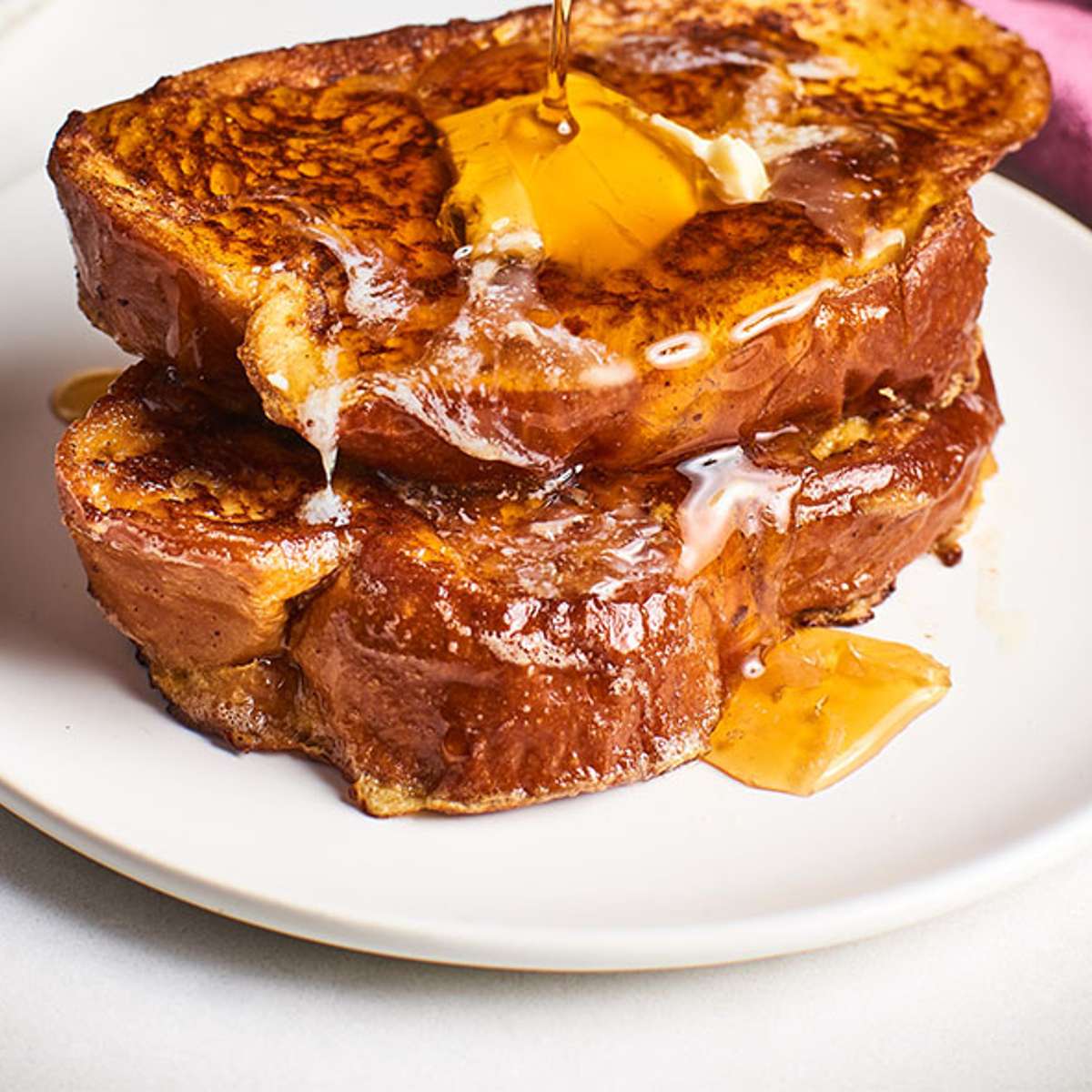 Challah Bread French Toast with Bacon