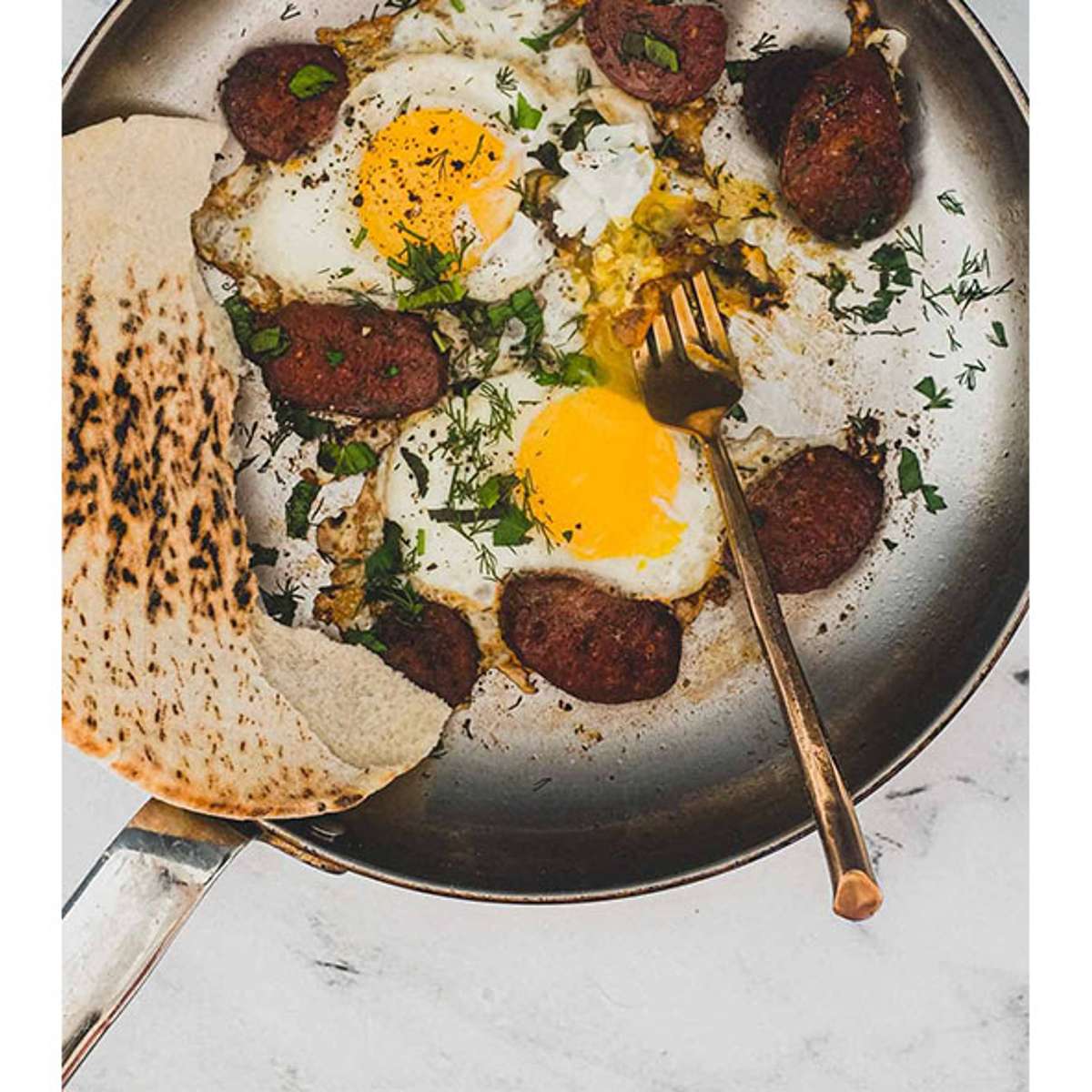 One Egg Any Style with Beef Sausage