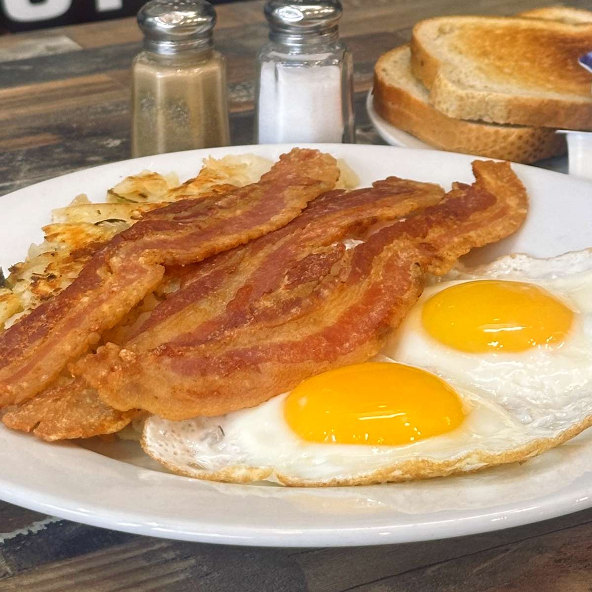 One Egg Any Style with Bacon