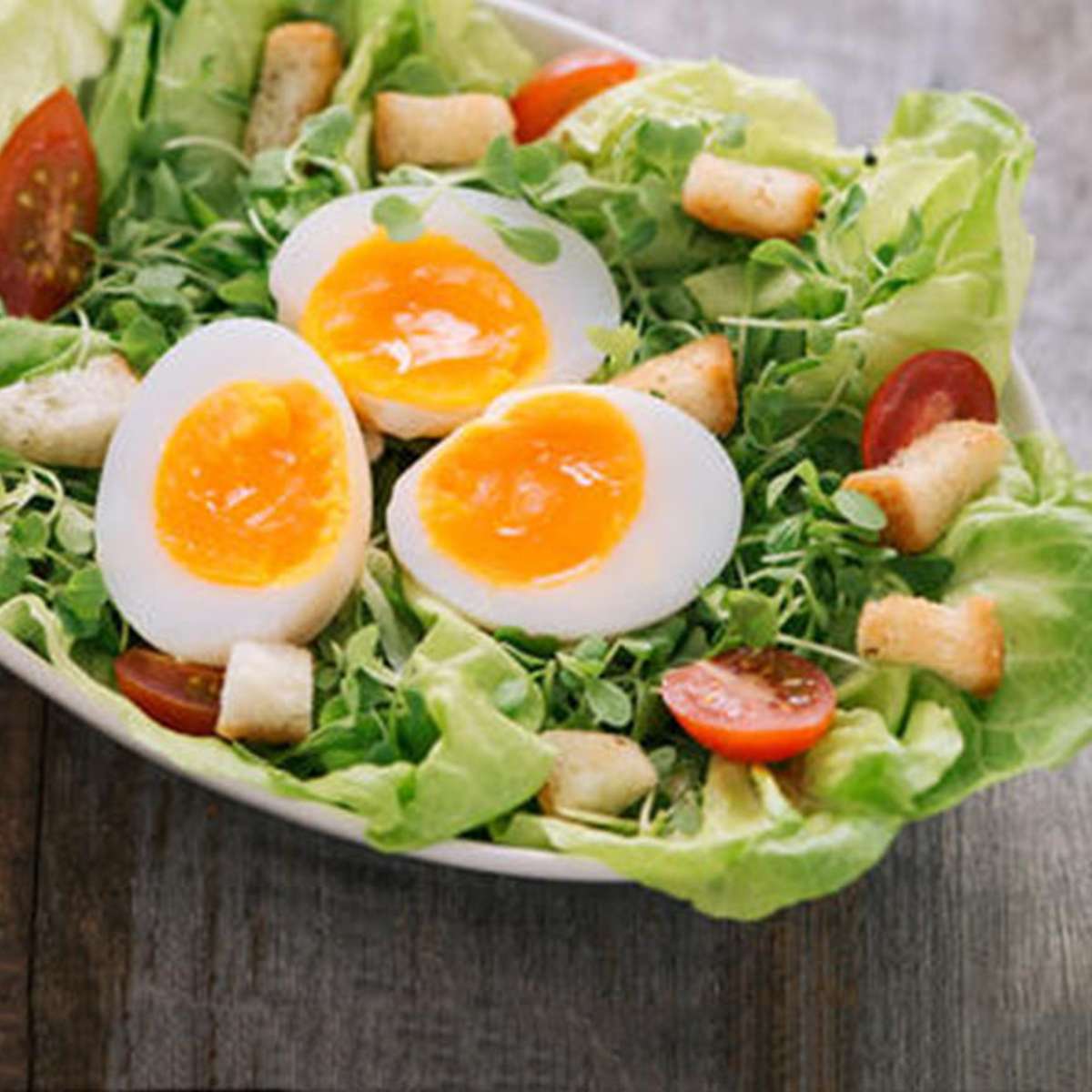 Sliced Eggs (2) Salad Plate