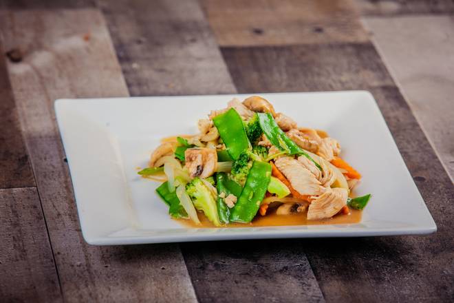 Snow Pea and Mushroom