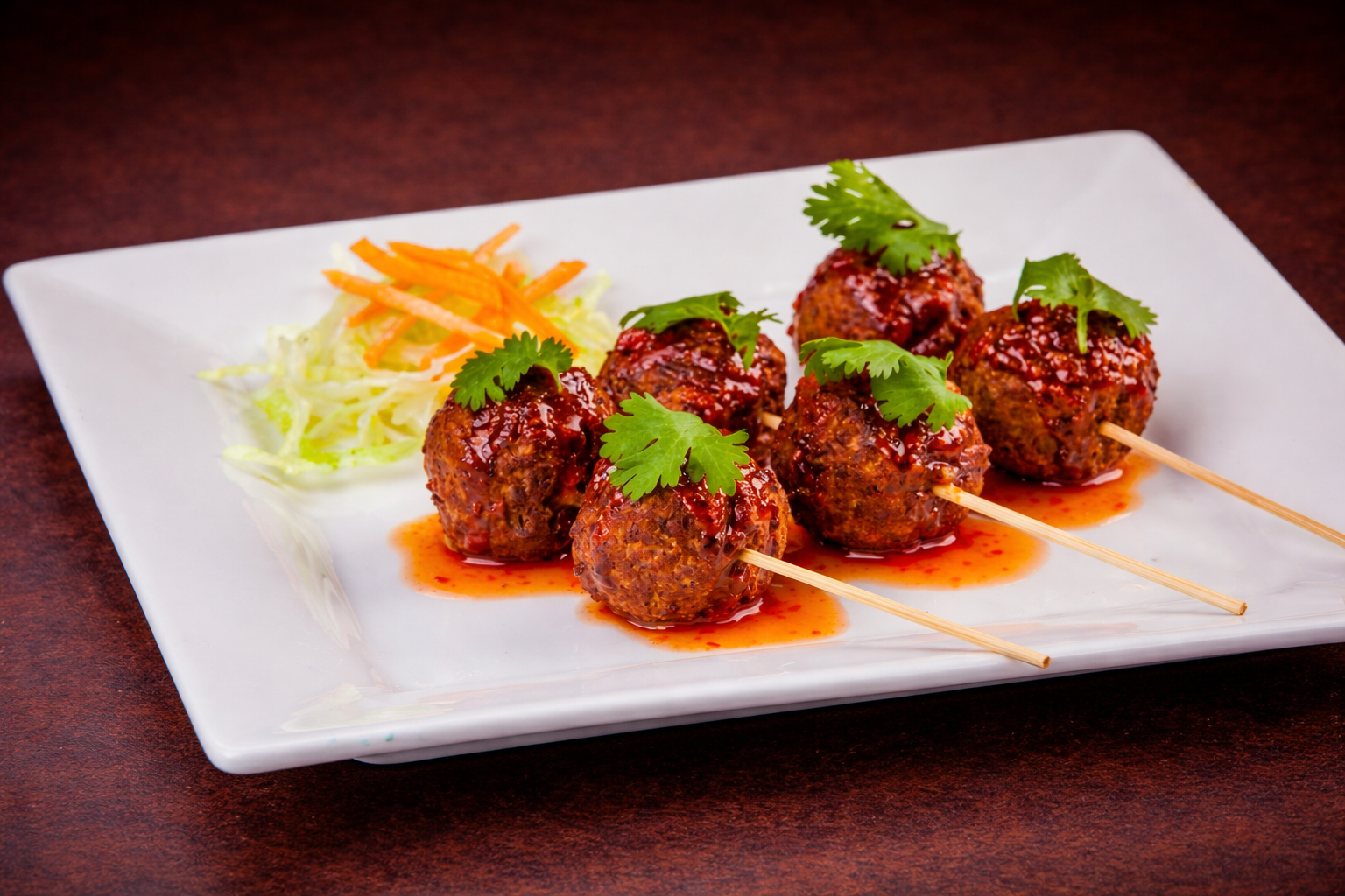 Meat Balls with Chili Sauce