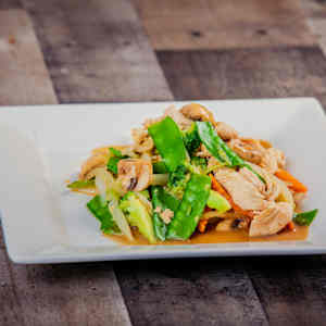 Lunch Snow Peas and Mushroom