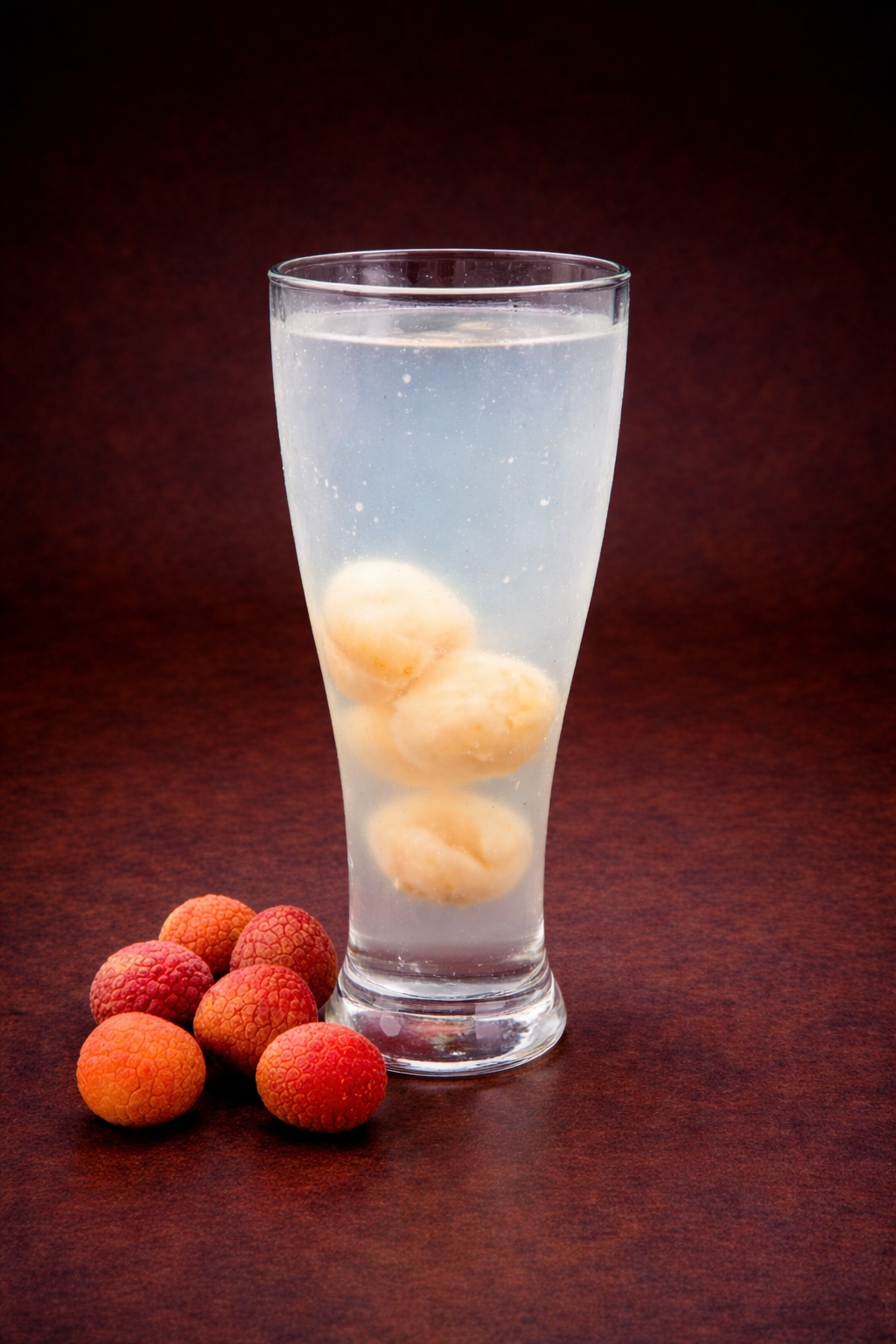 Lychee Juice with Lychee Fruit