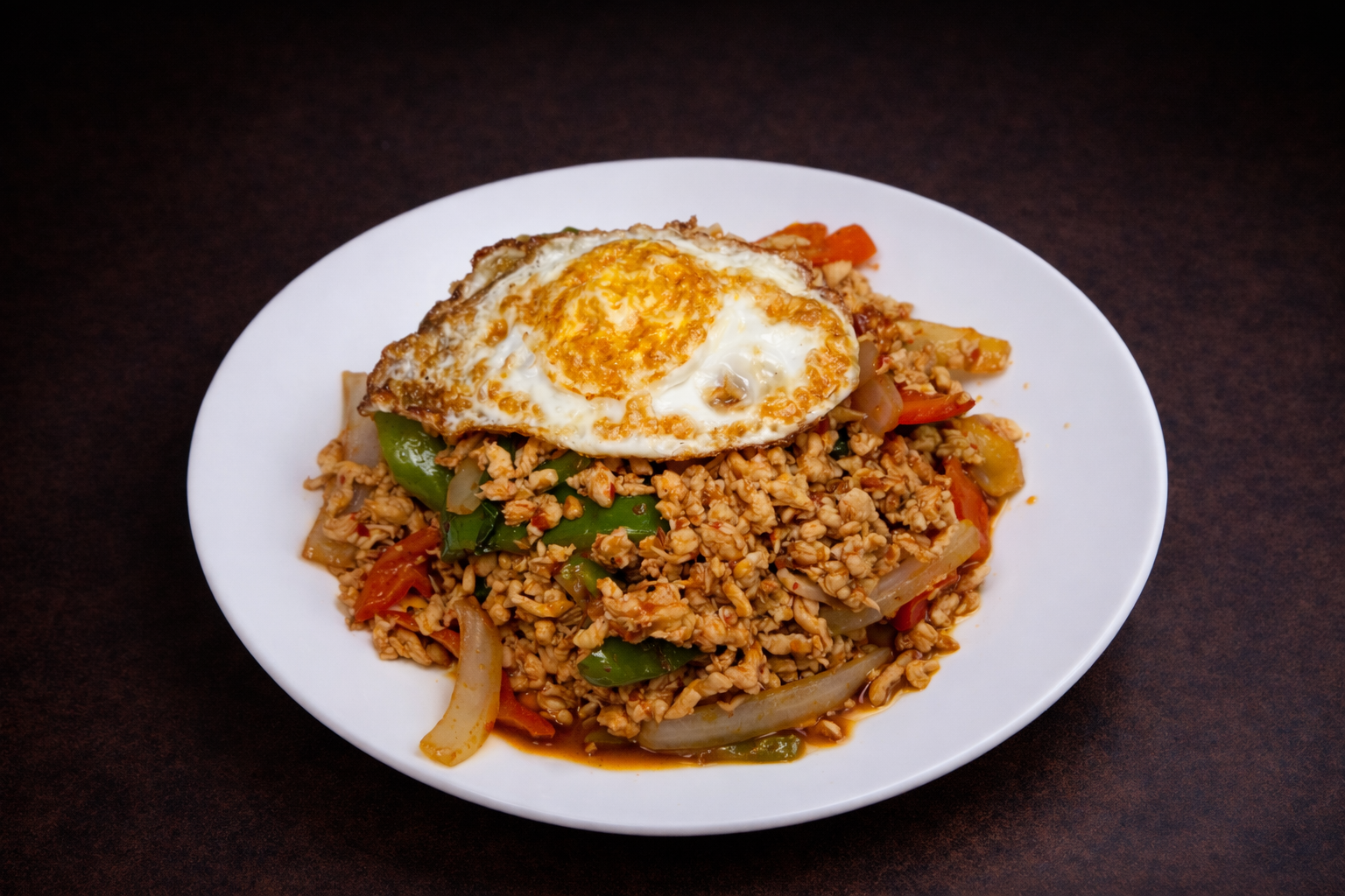 Traditional Thai Basil with Sunny Side Egg