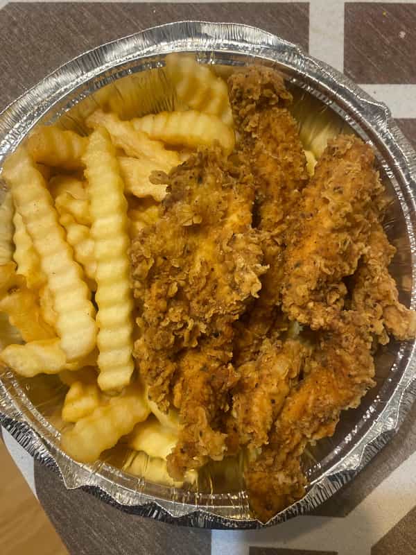 Chicken Tender and Fries