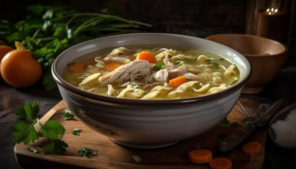 Chicken Noodle or Rice Soup