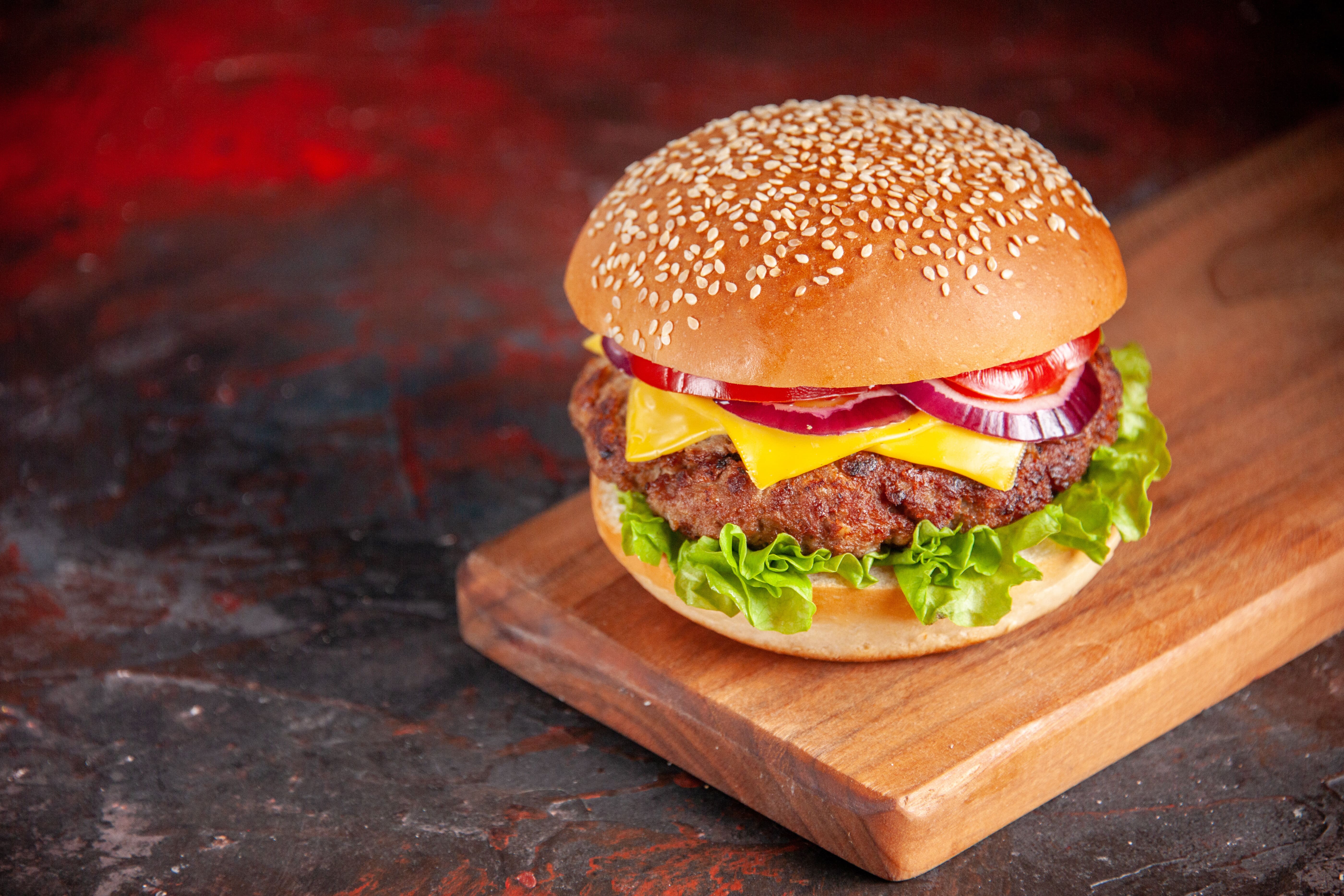 8 oz. Court Burger with Melted Cheese