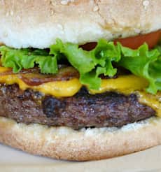 8 oz. Burger with Melted Cheese