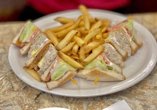 Sliced Turkey Triple Decker Sandwich