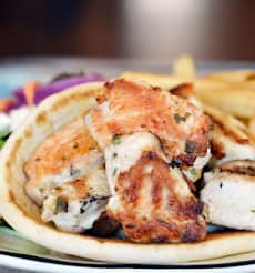 Chicken Souvlaki Platter